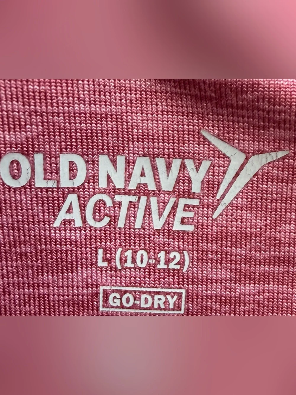 Old Navy Girls Pink Lattice Detail Go Dry Active Leggings. Large. 10-12.